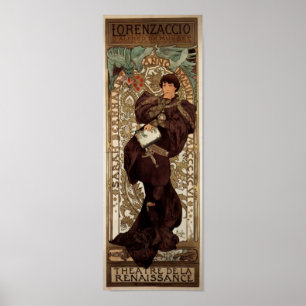 Affiches Alfons Mucha Lorenzaccio