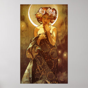 Affiches Alfons Mucha: Luna