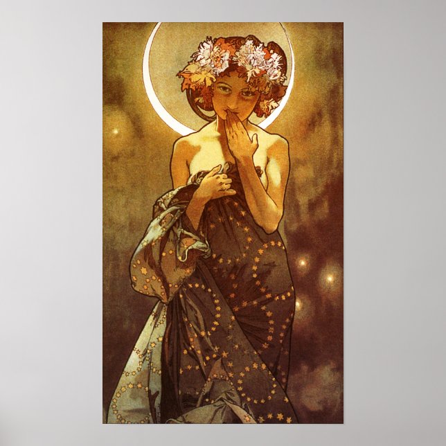 Affiches Alfons Mucha: Luna (Devant)