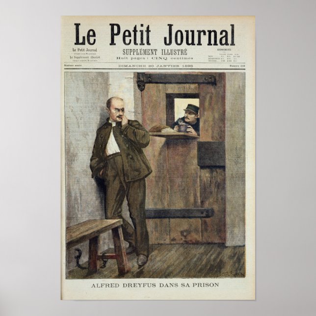 Affiches Alfred Dreyfus en prison (Devant)