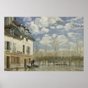 Affiches Alfred Sisley - Bateau dans les inondations à Port