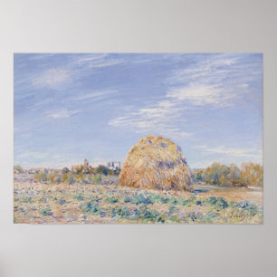 Affiches Alfred Sisley   Haystack sur les rives du Loing