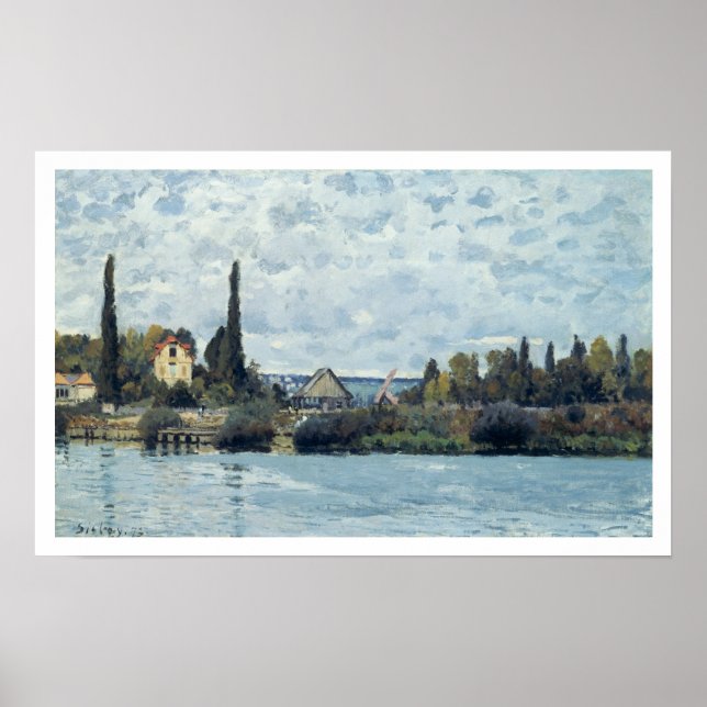 Affiches Alfred Sisley | La Seine à Bougival (Devant)