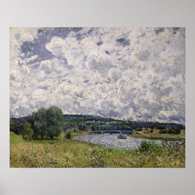 Affiches Alfred Sisley | La Seine à Suresnes (Devant)