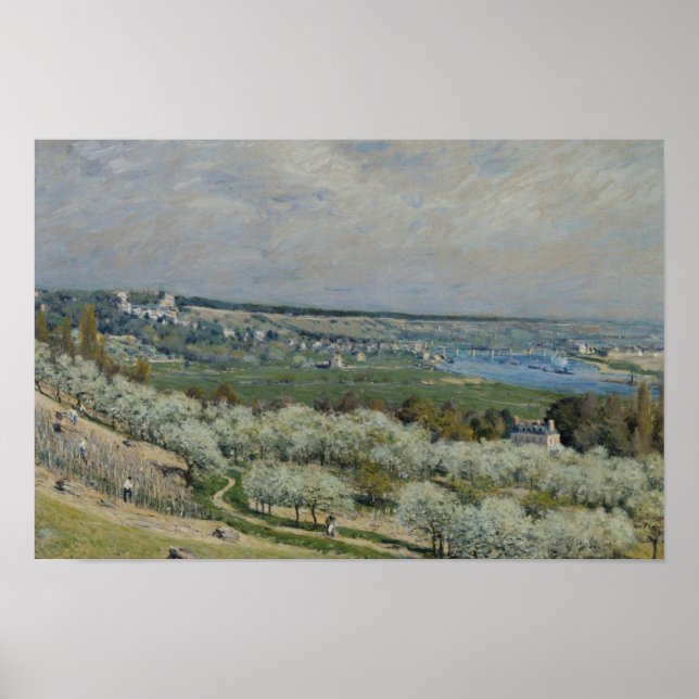 Affiches Alfred Sisley - La Terrasse à Saint-Germain (Devant)
