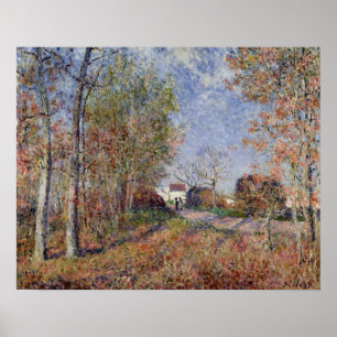 Affiches Alfred Sisley Un coin des bois aux Sablons