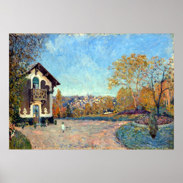 Affiches Alfred Sisley Vue de Marly-le-Roi de Coeur-Vola (Devant)