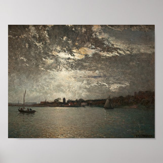 Affiches Alfred Wahlberg - Moonlight Mood, Stockholm (Devant)