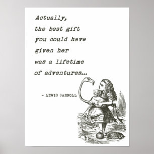 Affiches Alice au Pays des Merveilles avec Citation d'Avent