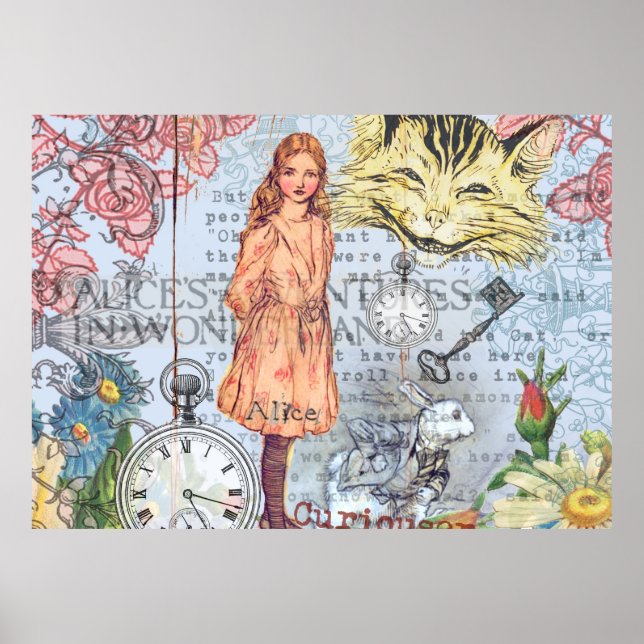 Affiches Alice au pays des merveilles Classique Cheshire Ra (Devant)