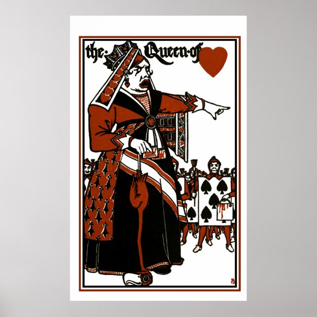 Affiches Alice Au Pays Des Merveilles ; Un Jeu. Reine des C (Devant)