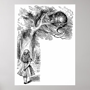 Affiches Alice au pays des merveilles vintage, Chat du Ches