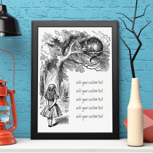 Affiches Alice au pays des merveilles vintage, Chat du Ches