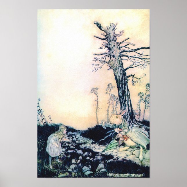 Affiches Alice et le lapin blanc (Devant)