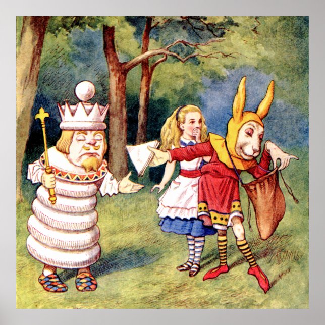 Affiches Alice, le roi blanc et le lapin au pays des mervei (Devant)