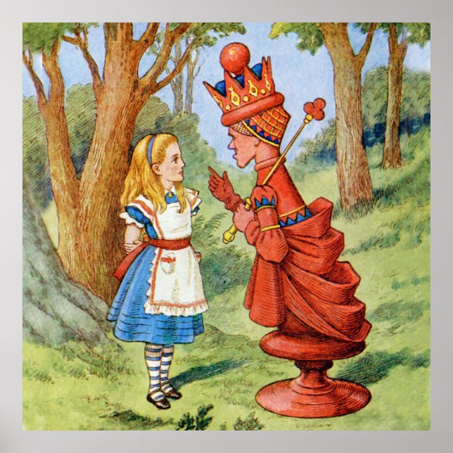 Affiches Alice Meets the Red Queen in Wonderland (Devant)