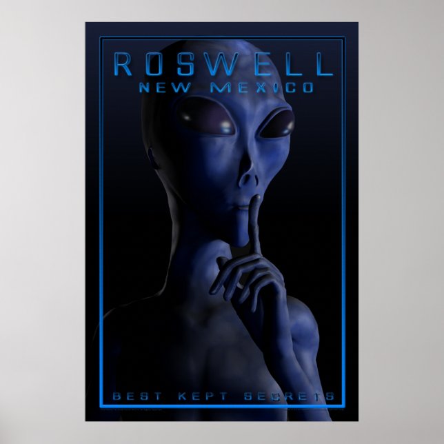 Affiches Alien, être, OVNI, Roswell, mystère, rencontre, ab (Devant)