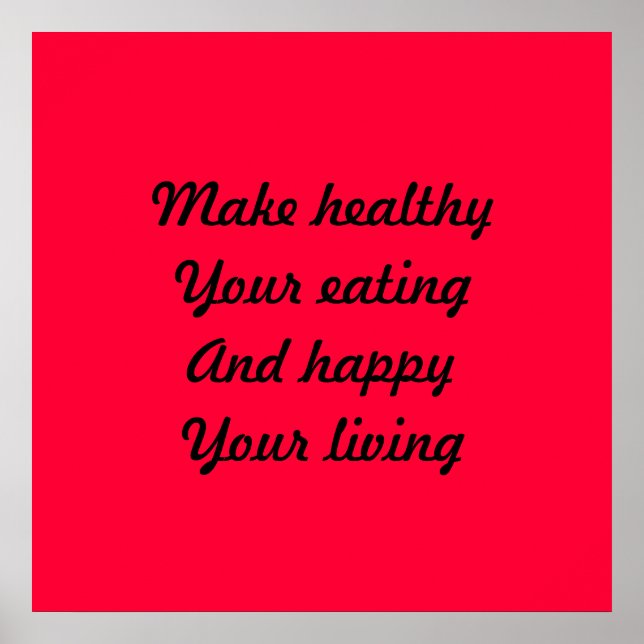 Affiches Alimentation saine (Devant)
