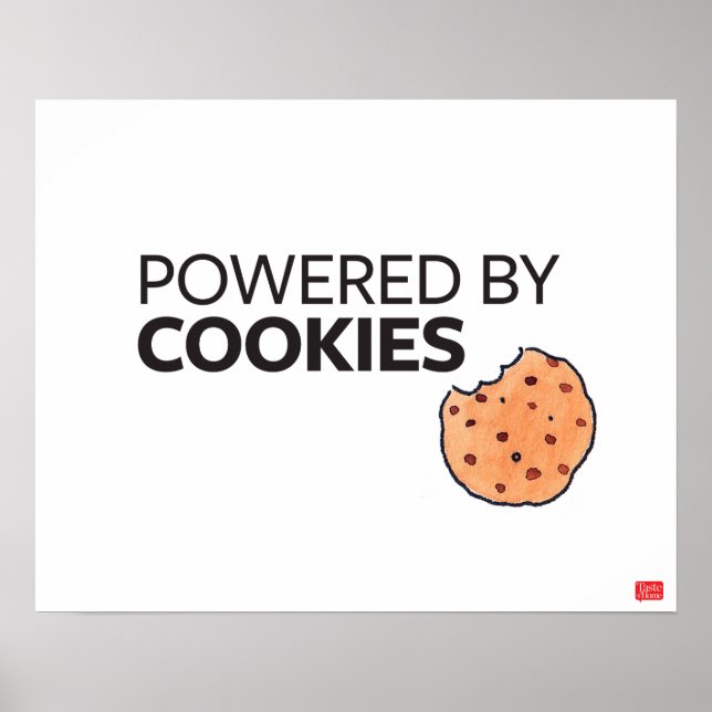 Affiches Alimenté par des cookies (Devant)