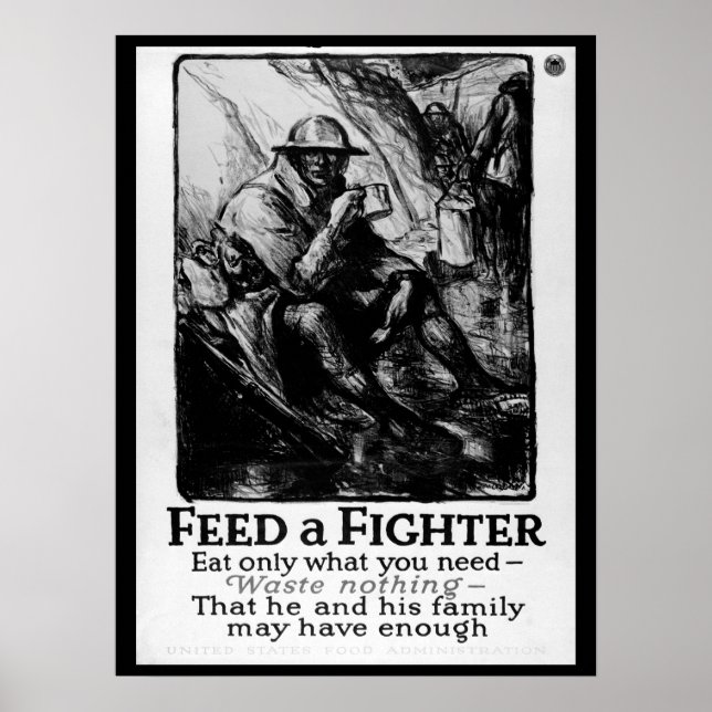 Affiches Alimenter un chasseur/ne manger que ce que vous_Wa (Devant)