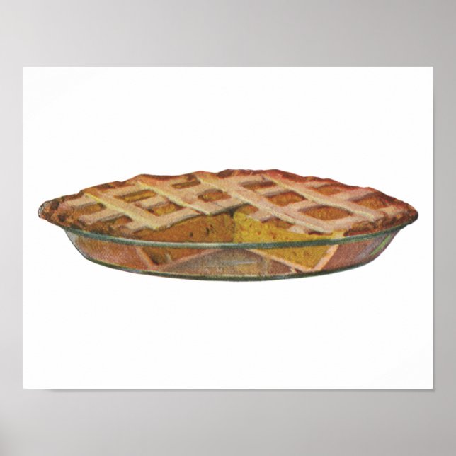 Affiches Aliments vintages, Dessert, Thanksgiving Citrouill (Devant)