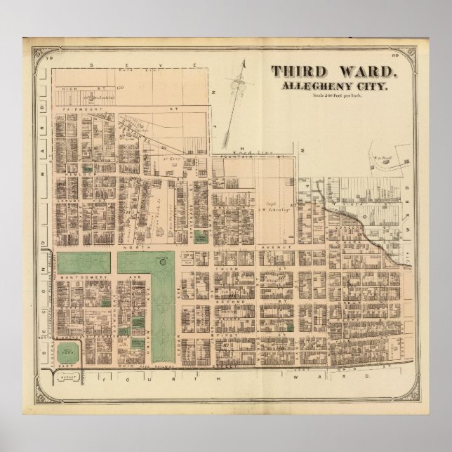 Affiches Allegheny ward 3 (Devant)