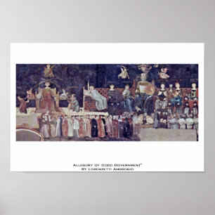 Affiches Allégorie de bon gouvernement
