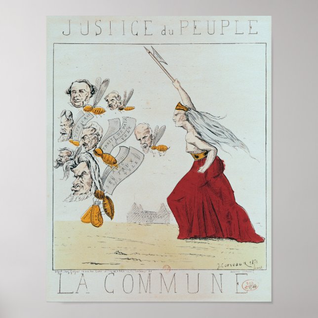 Affiches Allégorie de la Commune, 1871 (Devant)