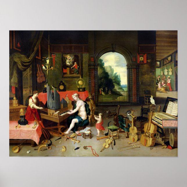 Affiches Allegory of Hearing (Devant)