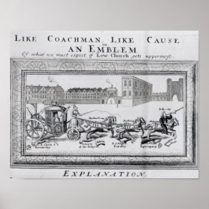 Affiches Allegory of the Dangers of Low Church