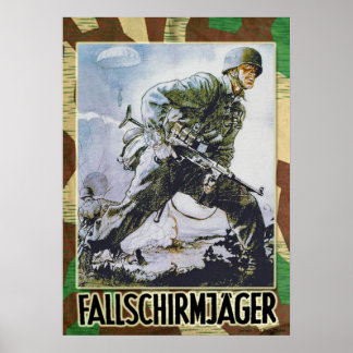 Affiches Allemand Fallschirmjaeger