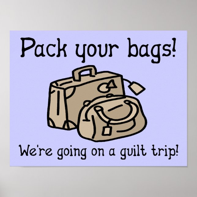 Affiches Aller sur un signe drôle d'affiche de voyage de (Devant)