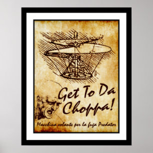 Affiches Allez Vers L'hélico - Hélicoptère de Léonard de Vi
