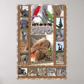Affiches Allons au zoo