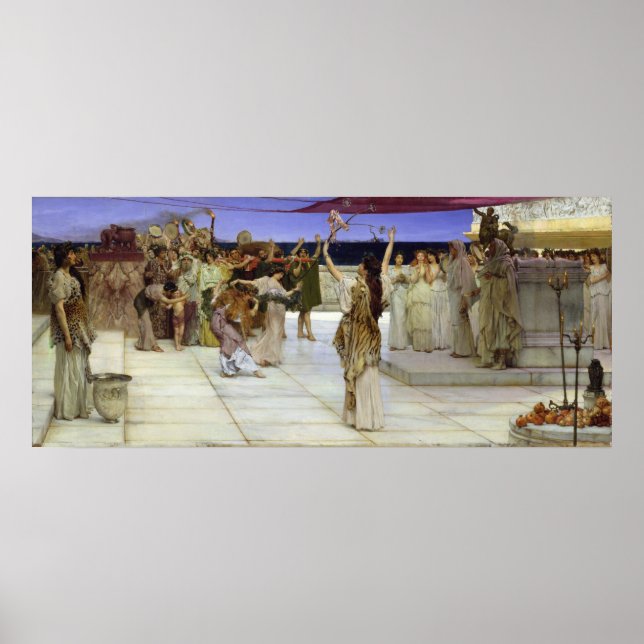Affiches Alma-Tadema |Une dédicace à Bacchus (Devant)