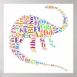 Affiches alphabet Dino