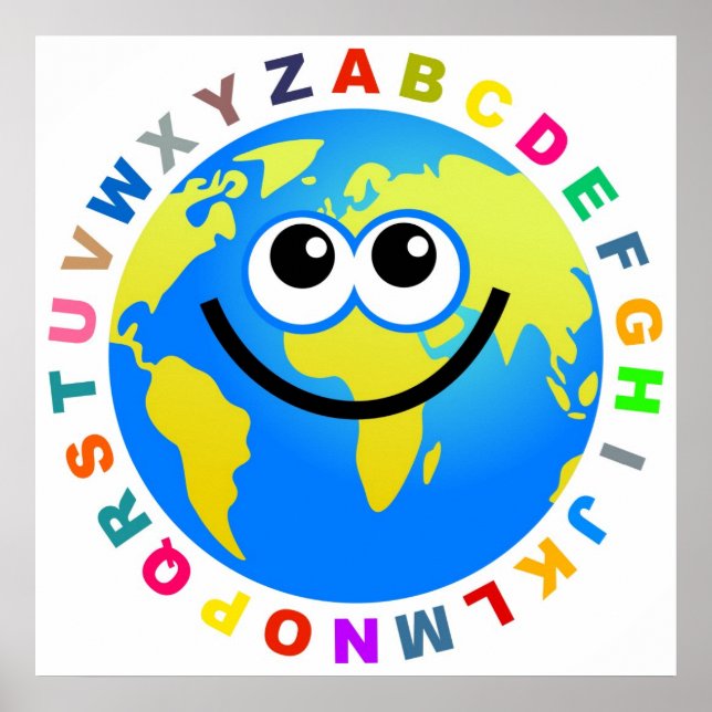 Affiches Alphabet Globe (Devant)