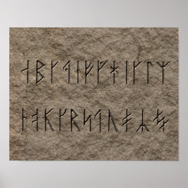 Affiches Alphabet viking (Devant)