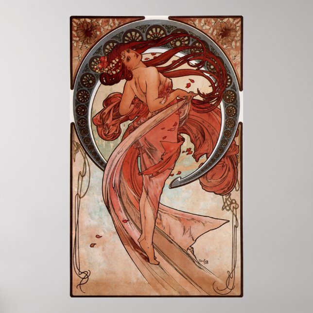 Affiches Alphons Mucha Dancing Lady (Devant)