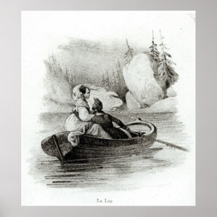 Affiches Alphonse de Lamartine et Elvire