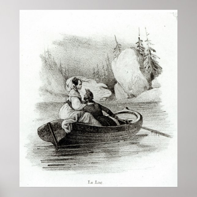 Affiches Alphonse de Lamartine et Elvire (Devant)