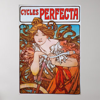 Affiches Alphonse Mucha. Cycles Perfecta, c.1897