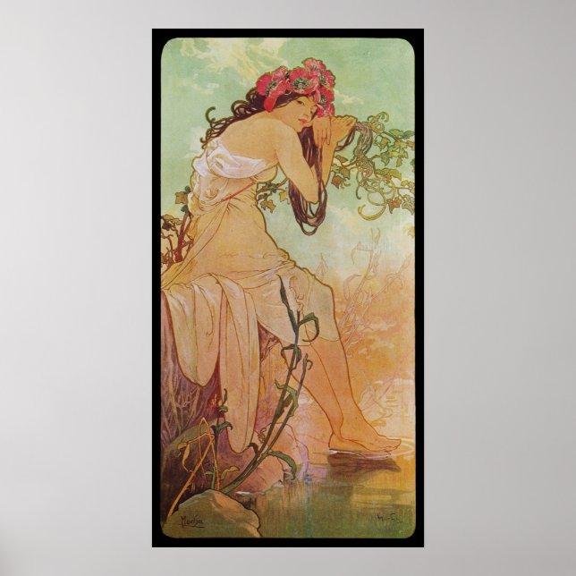 Affiches Alphonse Mucha Ete Été (Devant)
