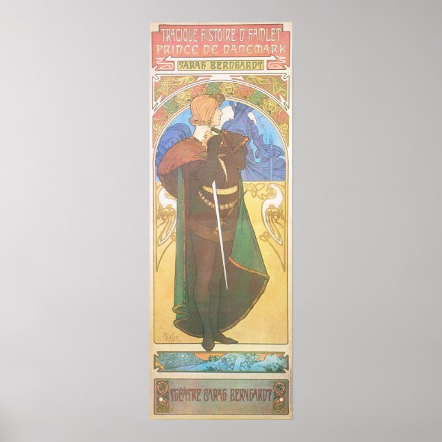 Affiches Alphonse Mucha. Hamlet, 1899 (Devant)