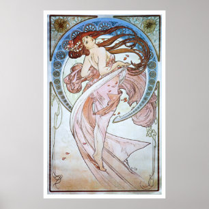 Affiches Alphonse Mucha. La Danse/danse, 1898