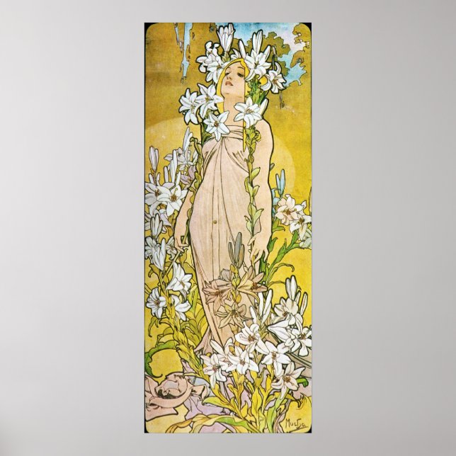 Affiches Alphonse Mucha. Le Lys/Lily, 1897 (Devant)