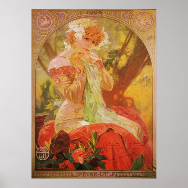 Affiches Alphonse Mucha LeFevre Utile (Devant)