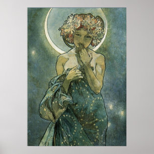 Affiches Alphonse Mucha Magnifique femme Art Nouveau #18