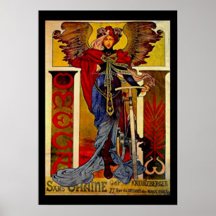 Affiches Alphonse Mucha Magnifique femme Art Nouveau #39
