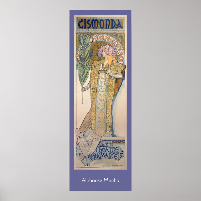 Affiches Alphonse Mucha - Sarah Bernhard Peinture (Devant)